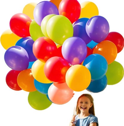 ZESTAW BALONÓW KOLOROWYCH / 10" / 100szt.