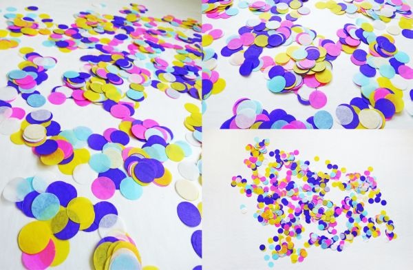 KONFETTI Z BIBUŁY MIX KOLOR / SWEET CANDY