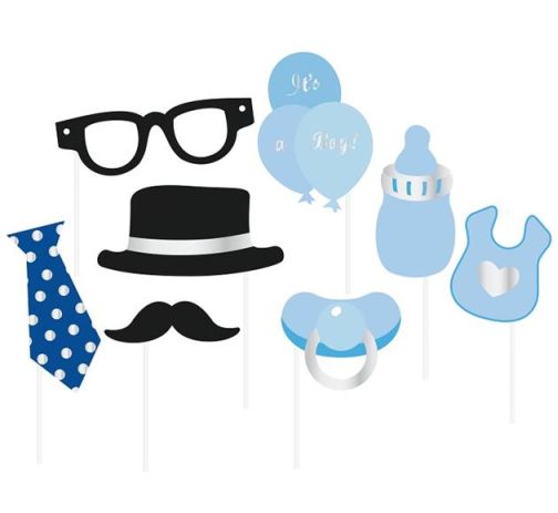 REKWIZYTY DO ZDJĘĆ / BABYSHOWER / NIEBIESKIE