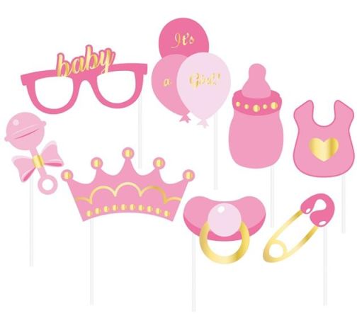 REKWIZYTY DO ZDJĘĆ / BABYSHOWER / RÓŻOWE