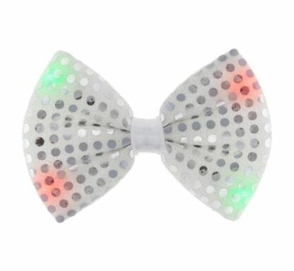 ŚWIECĄCA MUCHA Z DIODAMY LED / kolor: srebrny