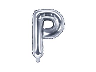 literka P srebrna