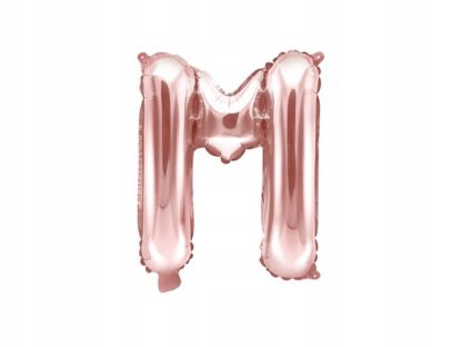 LITERA "M" / 35cm / kolor: ROSE GOLD