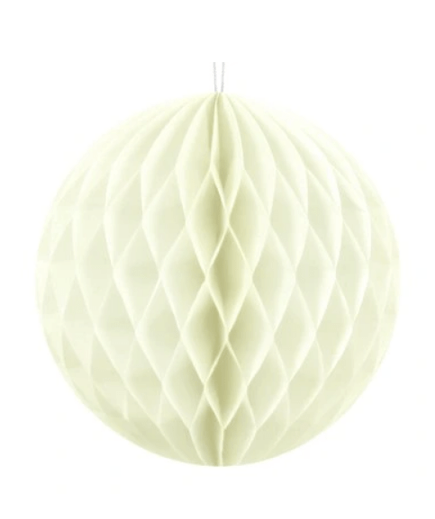 KULA BIBUŁOWA / kolor: KREMOWY / 10cm