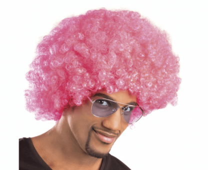 PERUKA AFRO / RÓŻOWA - obrazek 2