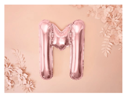 LITERA "M" / 35cm / kolor: ROSE GOLD - obrazek 2