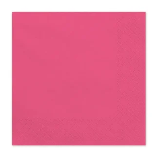 SERWETKI PAPIEROWE / kolor: CIEMNY RÓŻOWY FUKSJA / 20 szt.