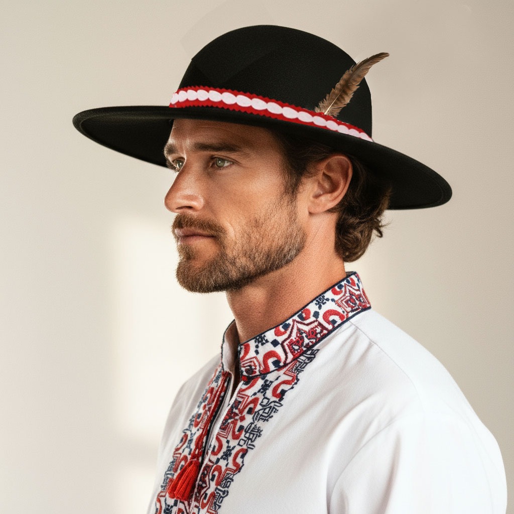 KAPELUSZ GÓRALSKI Z PIÓRKIEM / rozm.L - obrazek 2