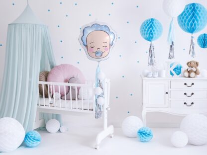 BALON BABY SHOWER BOBAS CHŁOPIEC 45cm - obrazek 5