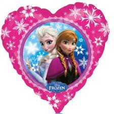 BALON FOLIOWY FROZEN RÓŻOWE SERCE / 18”