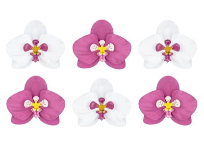 PAPIEROWA DEKORACJA ORCHIDEA / 6szt