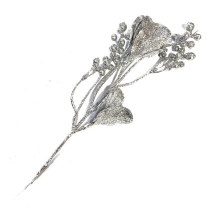 JEMIOŁA GAŁĄZKA / SREBRNA / 25cm