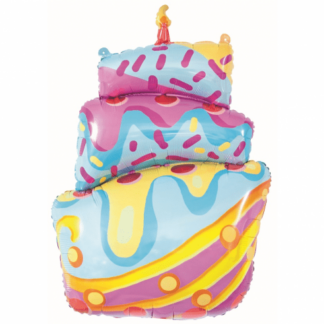 BALON FOLIOWY TORT Z LUKREM 77cm