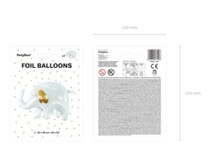 BALON FOLIOWY SŁONIK 61x46cm - obrazek 3