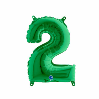 balon CYFRA 2 35cm ZIELONY