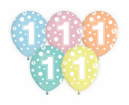BALONY CYFRA ”1” 5szt