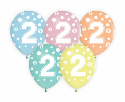BALONY CYFRA ”2” 5szt