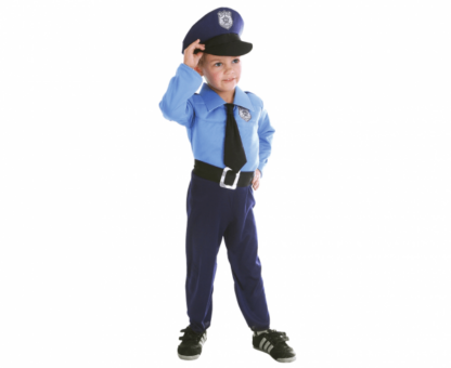 STRÓJ NIEBIESKI POLICJANT 98/104cm