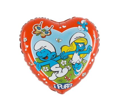 BALON FOLIOWY SMERFY SERCE 18”