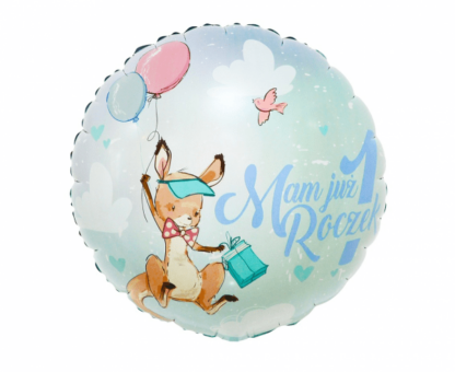 BALON FOLIOWY KOŁO KANGUREK 18”