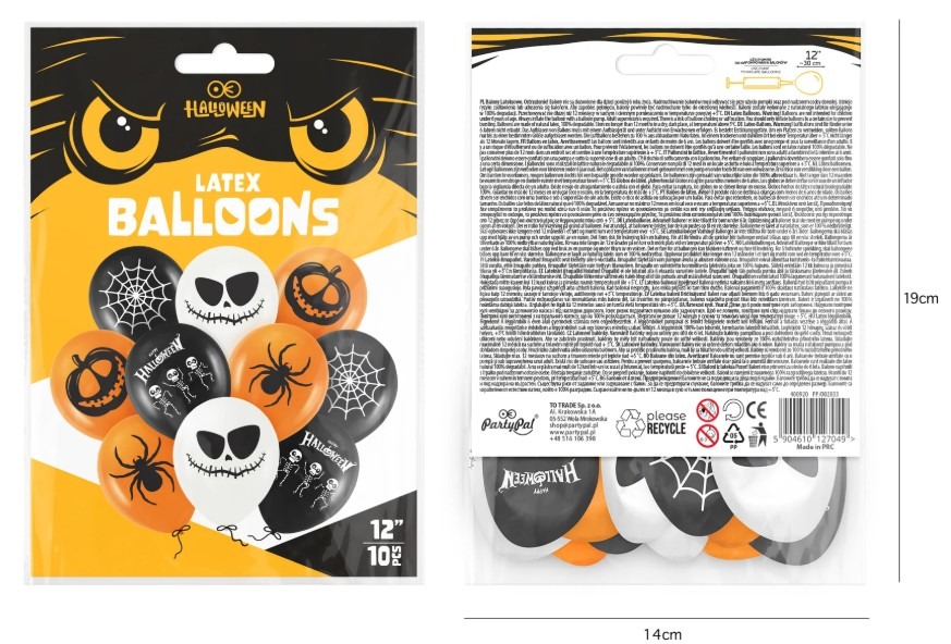 BALONY HALLOWEEN 10szt - obrazek 3
