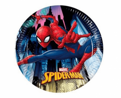 TALERZYKI SPIDERMAN 20cm 8szt