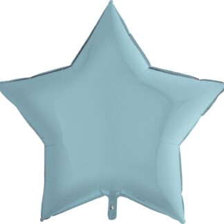 BALON FOLIOWY GWIAZDKA PASTEL NIEBIESKI 36”