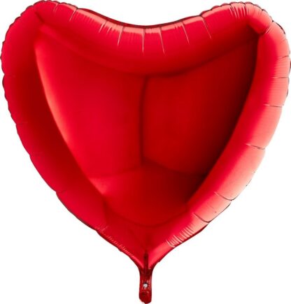 BALON SERCE CZERWONE 36” pak