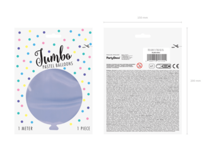 BALON KULA FIOLETOWY PASTEL 1m - obrazek 2