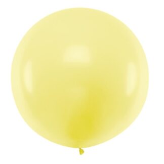 BALON KULA ŻÓŁTY PASTEL 1m