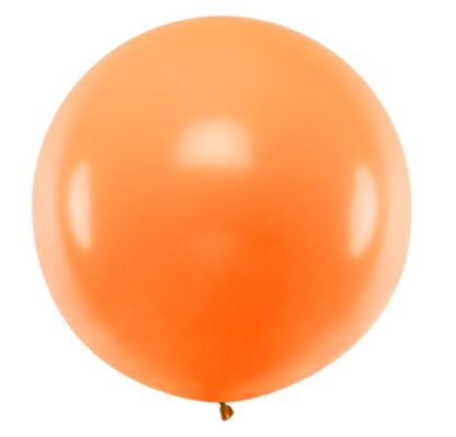 BALON KULA POMARAŃCZOWY PASTEL 1m