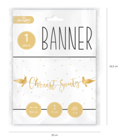 BANER CHRZEST ŚWIETY GOŁĘBIE 150cm - obrazek 2