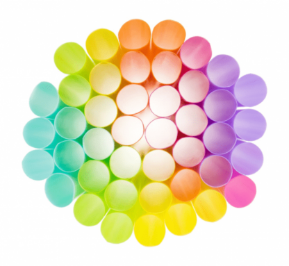 SŁOMKI JUMBO PASTEL MIX 250szt - obrazek 2