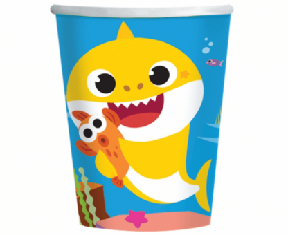 KUBECZKI BABY SHARK 250ml 8szt
