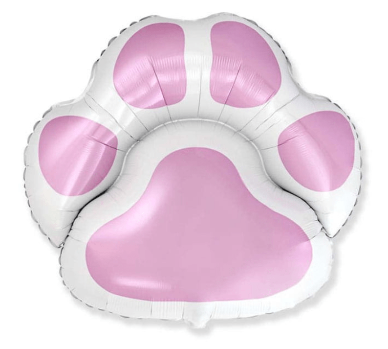 BALON FOLIOWY PSIA ŁAPA RÓŻOWA 24”