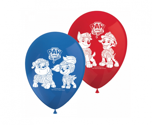 BALONY PSI PATROL THE MOVIE 8szt