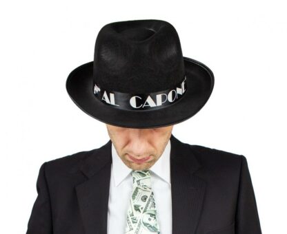 KAPELUSZ AL CAPONE CZARNY - obrazek 2