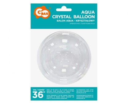BALON KULA CRYSTAL GŁADKA 36” - obrazek 2