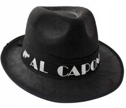 KAPELUSZ AL CAPONE CZARNY