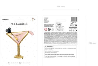 BALON FOLIOWY KIELISZEK 126x93cm - obrazek 3