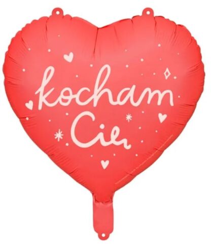 BALON FOLIOWY SERCE KOCHAM CIĘ 45cm