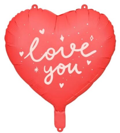 BALON FOLIOWY SERCE LOVE YOU 45cm