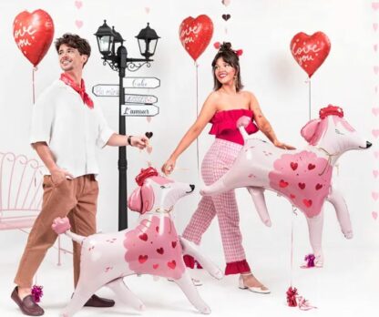 BALON FOLIOWY SERCE LOVE YOU 45cm - obrazek 2