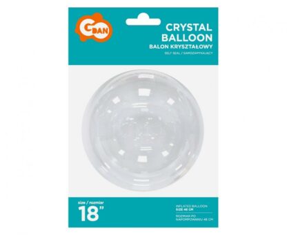 BALON KULA CRYSTAL GŁADKA 18” - obrazek 2