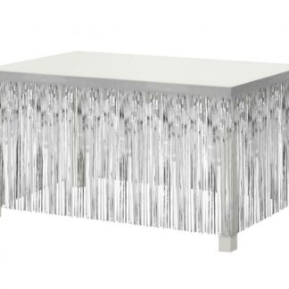 SKIRTING FRĘDZLE SREBRNY 0,8x3m