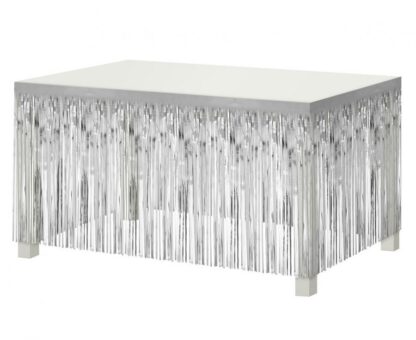 SKIRTING FRĘDZLE SREBRNY 0,8x3m