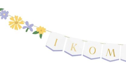 BANER I KOMUNIA ŚWIĘTA KWIATY 13x300cm - obrazek 3