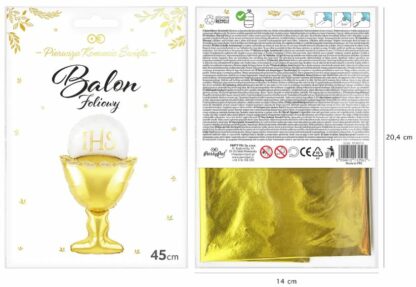 BALON FOLIOWY KIELICH IHS 45cm - obrazek 3
