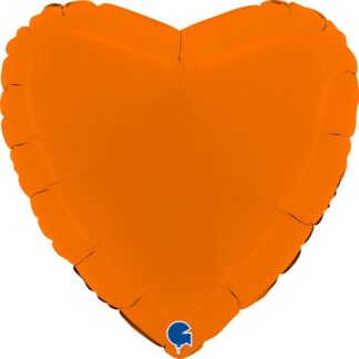 BALON FOLIOWY SERCE SATIN ORANGE 45cm
