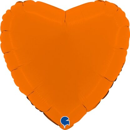 BALON FOLIOWY SERCE SATIN ORANGE 45cm